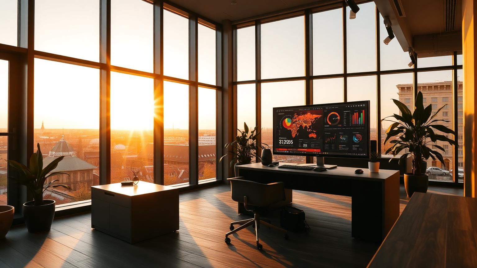 Nordimaxum office in Tallinn at golden hour